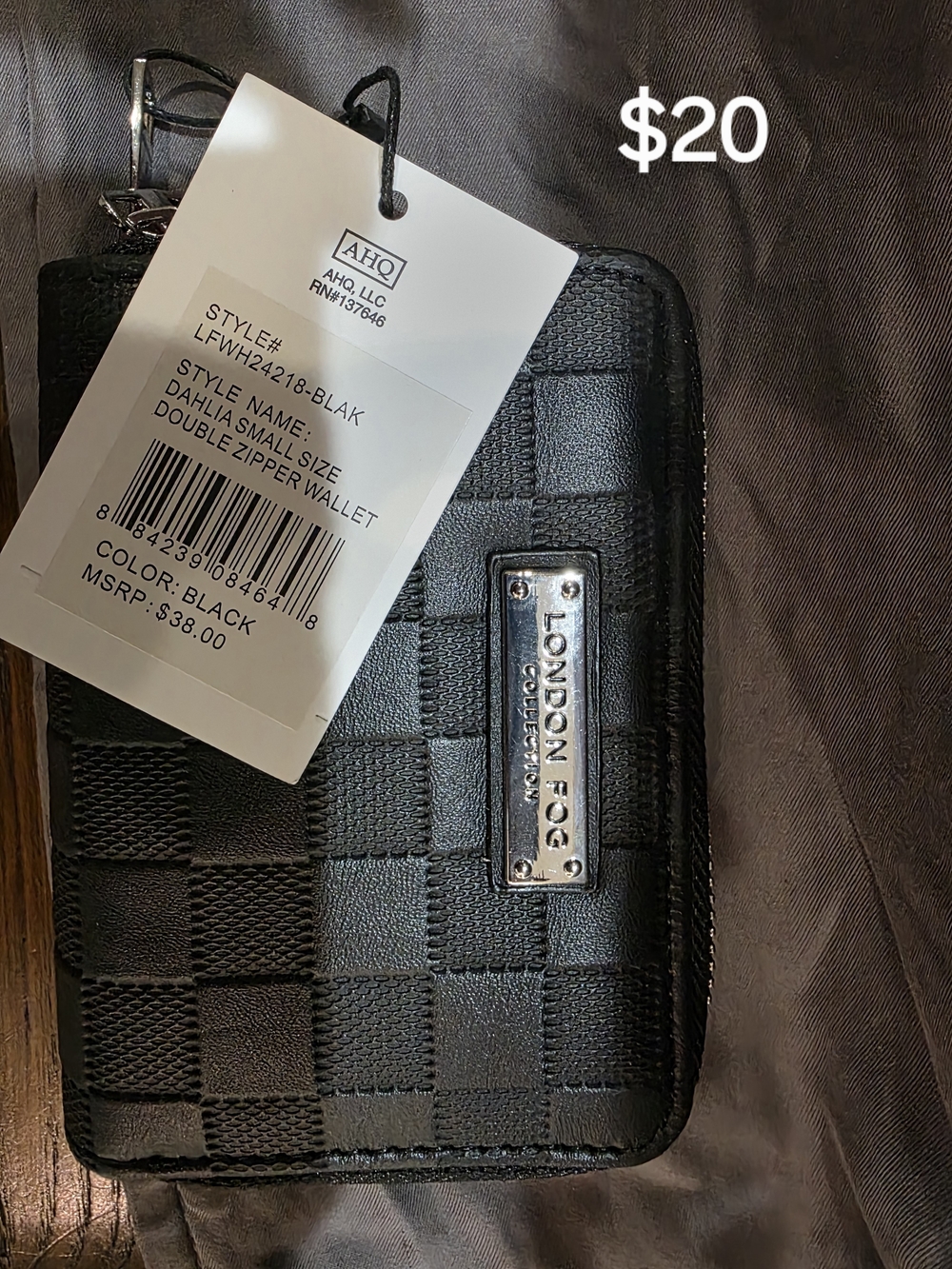 London Fog Dahlia Small Size Double-Zip Wallet
